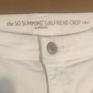 Chicos cropped jeans, the So Slimming line